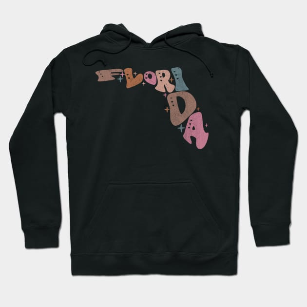 Florida State Retro Typography Hoodie by Mastilo Designs